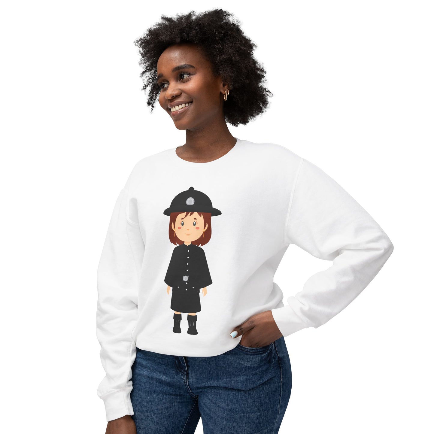 Unisex Lightweight Crewneck Sweatshirt - Scarlet Legacy - Red Jacket at Bodmin Keep