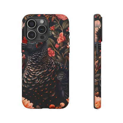 Tough Cases: Floral Design Phone Case, Stylish Protection for Your Phone, Unique Gift for Bird Lovers, Vibrant Floral Art, [...]