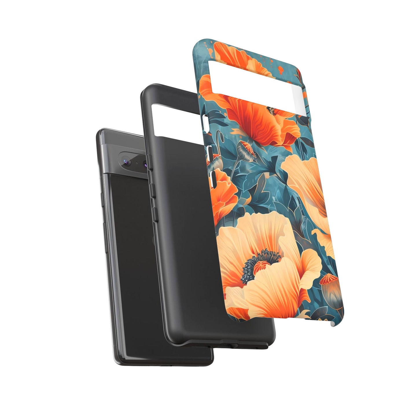 Floral Phone Case, Tough Cases for Protection and Style, Spring Aesthetic, Gift for Her, Phone Accessory for Nature Lovers