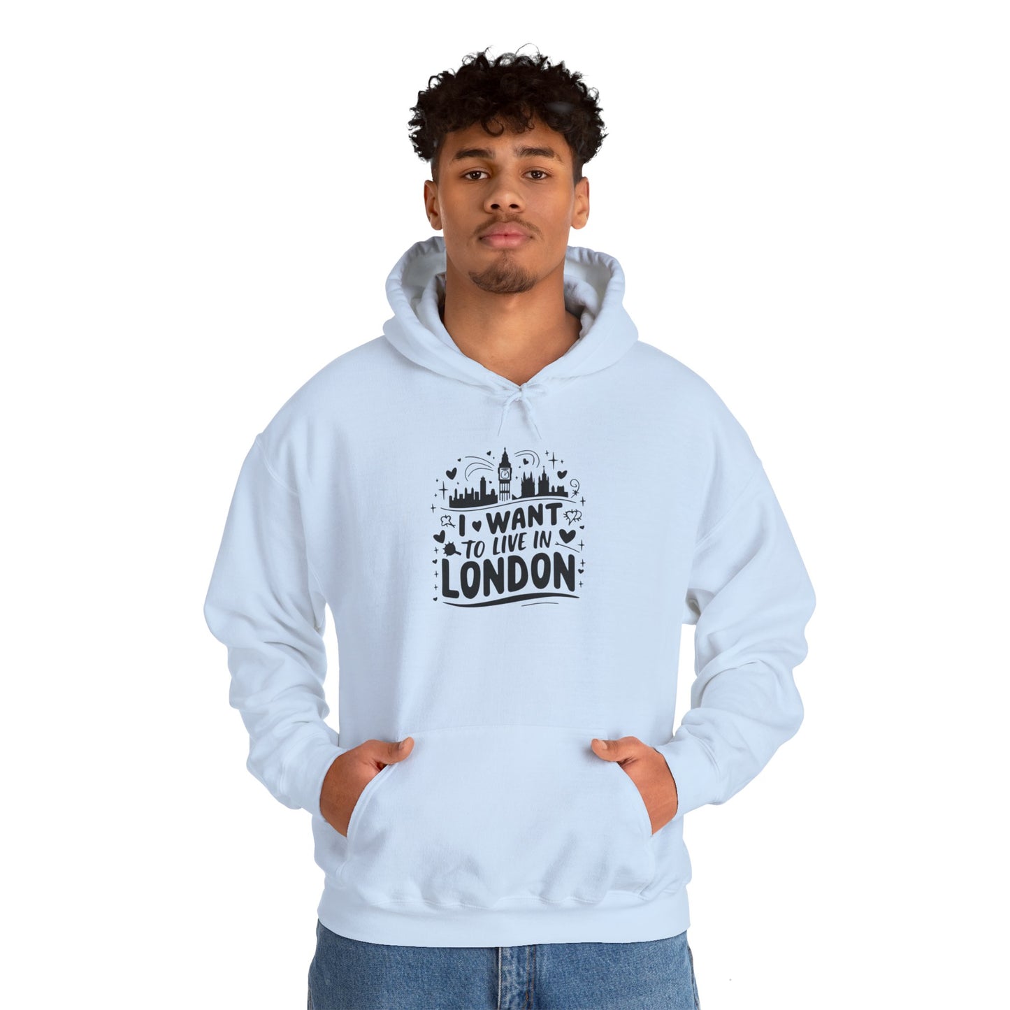 Unisex Heavy Blend™ Hooded Sweatshirt - I want to live in London