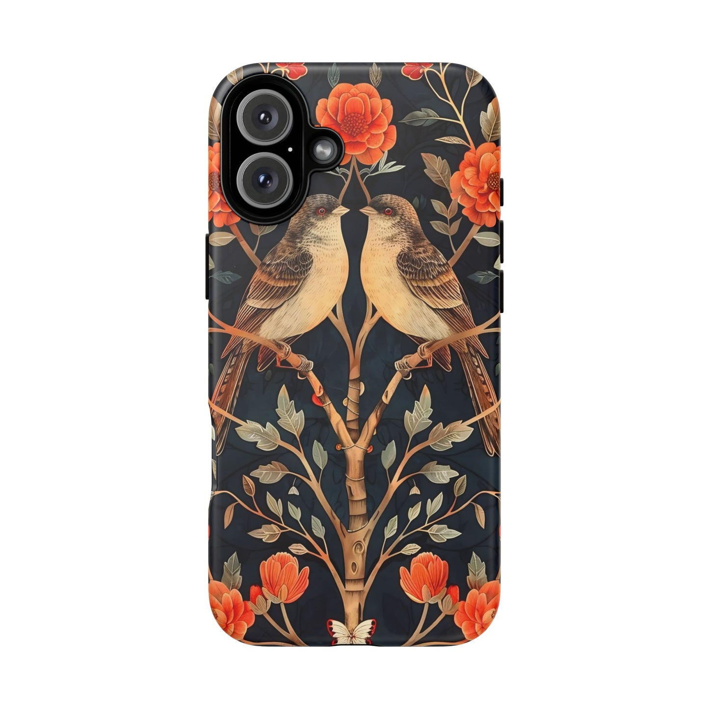Floral Phone Case – Tough Cases with Bird Design, Unique Gift for Nature Lovers, Stylish Tech Accessory, Phone Cover, Artistic Case