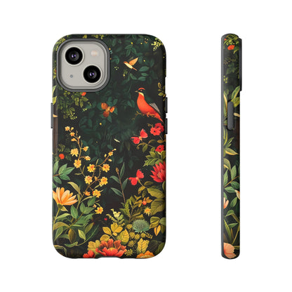 Floral Tough Phone Case, Nature-Inspired Design, Ideal for Garden Lovers, Gift for Birthdays, Christmas, Eco-Friendly Accessory