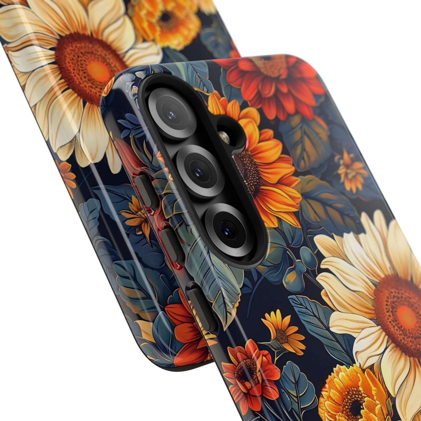 Floral Tough Phone Case | Sunflower Design, iPhone Cover, Protective Case, Gifts for Her, Floral Phone Accessory