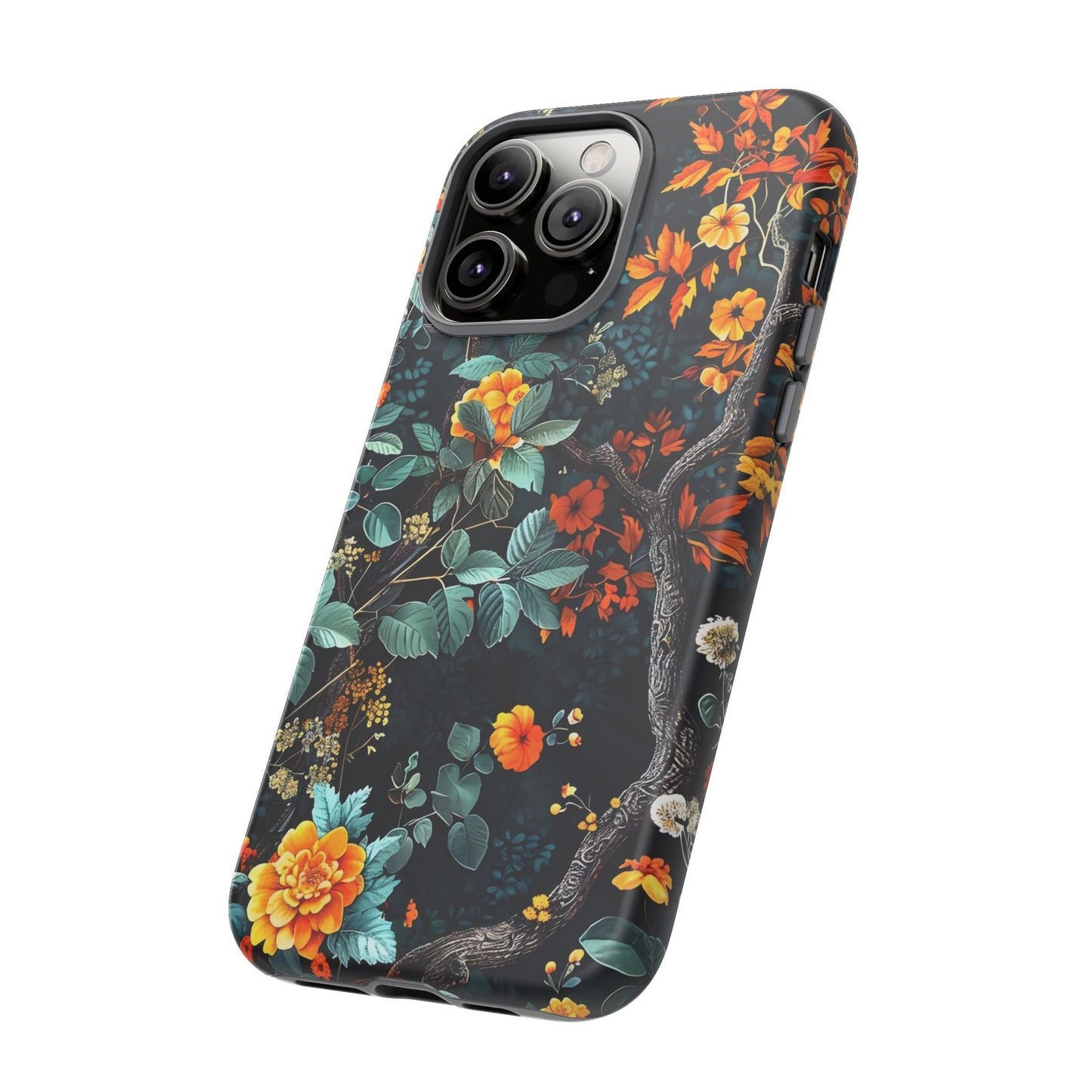 Floral Phone Case | Tough Cases, Protective Cover, Gift for Her, Autumn Vibes, Floral Phone Accessory, Unique Design