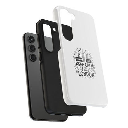 Keep Calm and Love London Tough Phone Case - Stylish Protection for London Lovers