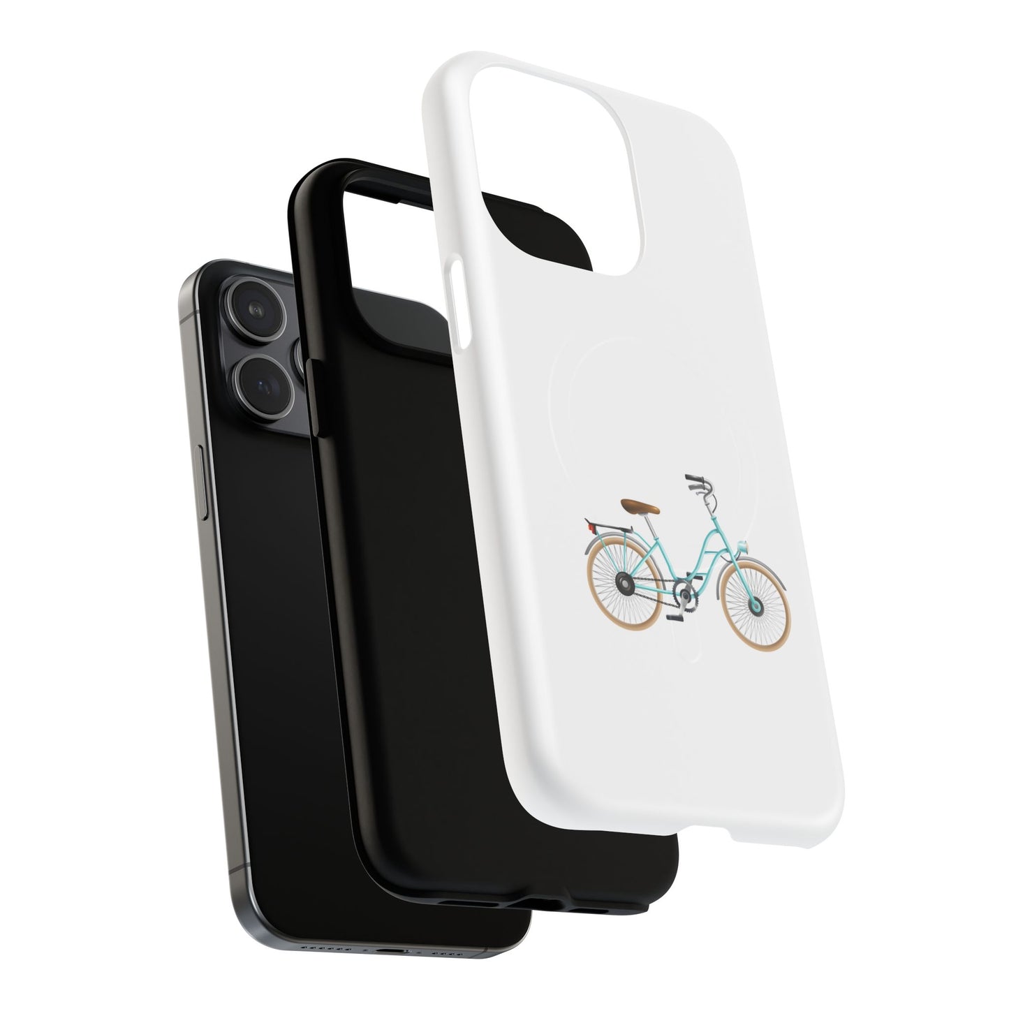 Tough Magnetic Phone Cases, Stylish Bicycle Design, Durable Protection, Perfect Gift for Cyclists, Trendy Tech Accessory