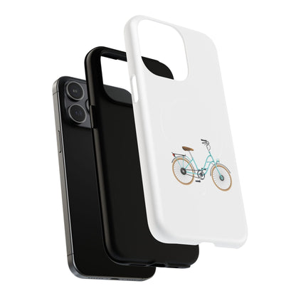 Tough Magnetic Phone Cases, Stylish Bicycle Design, Durable Protection, Perfect Gift for Cyclists, Trendy Tech Accessory