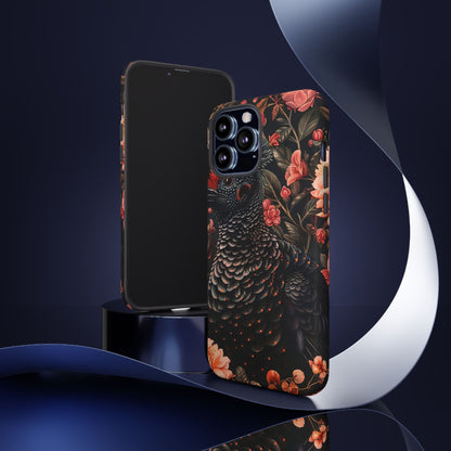 Tough Cases: Floral Design Phone Case, Stylish Protection for Your Phone, Unique Gift for Bird Lovers, Vibrant Floral Art, [...]