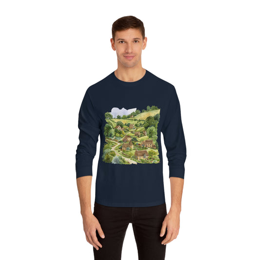Unisex Classic Long Sleeve T-Shirt -  England Aesthetics - Embracing Classic British Charm and Style