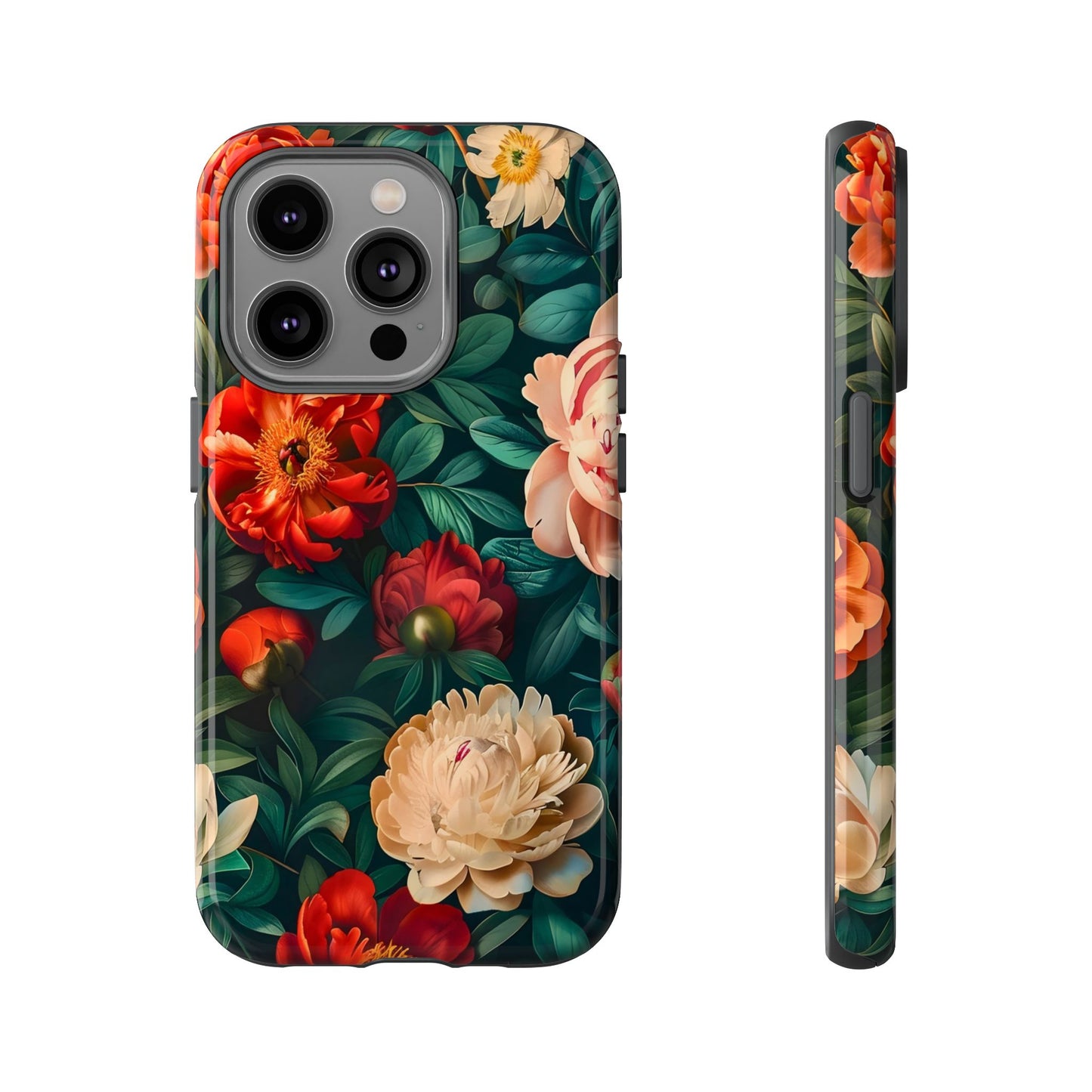 Floral Phone Case - Tough Cases, Vibrant Protection, Gift for Her, Cute Floral Design, Trendy Accessory, Perfect for Spring