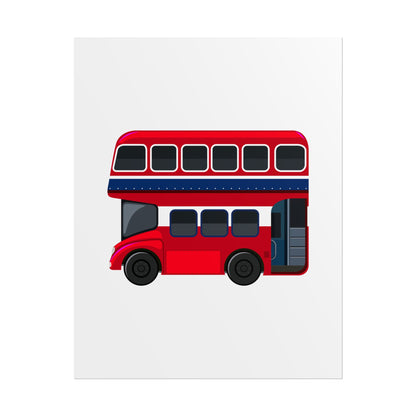 Red Double Decker Bus Rolled Posters