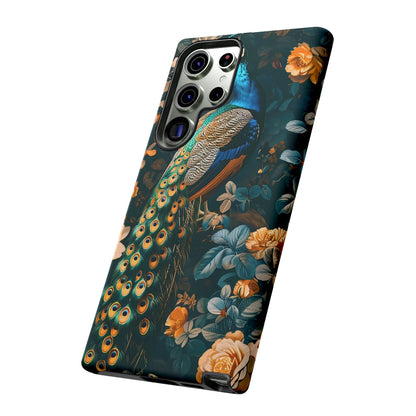 Peacock Phone Case - Elegant Floral Design, Tough Case for Protection, Unique Gift for Nature Lovers, Stylish Accessory, Eco-Friendly