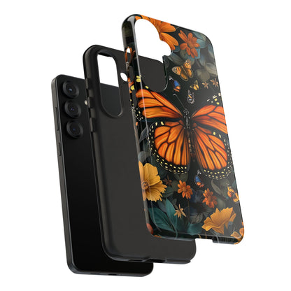 Monarch Butterfly Phone Case, Tough Cases, Nature Lover Gift, Floral Mobile Cover, Eco-Friendly Phone Accessory, Butterfly Design