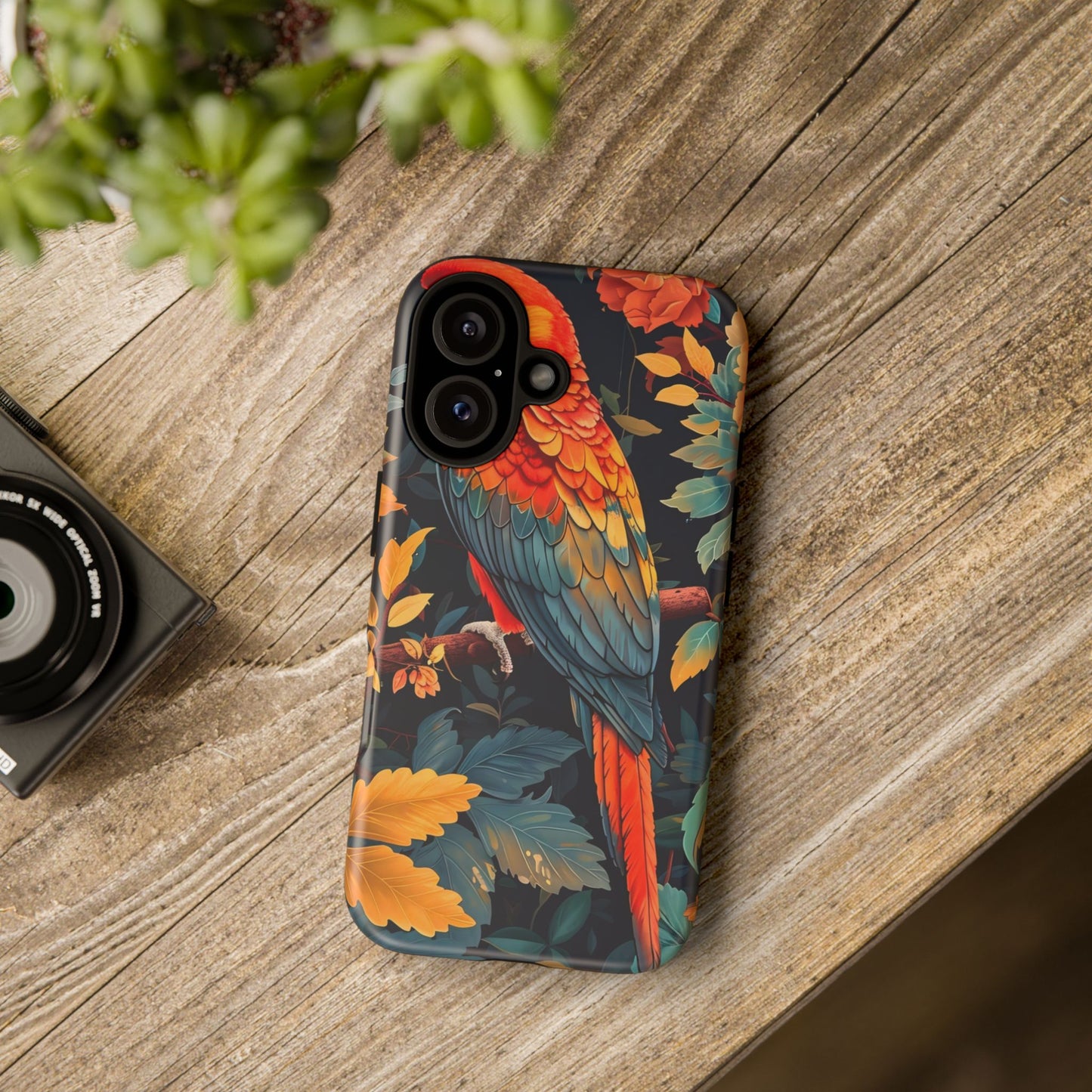Vibrant Parrot Phone Case - Tough, Stylish, Nature-Inspired, Tropical, Wildlife, Perfect Gift, Summer Vibes