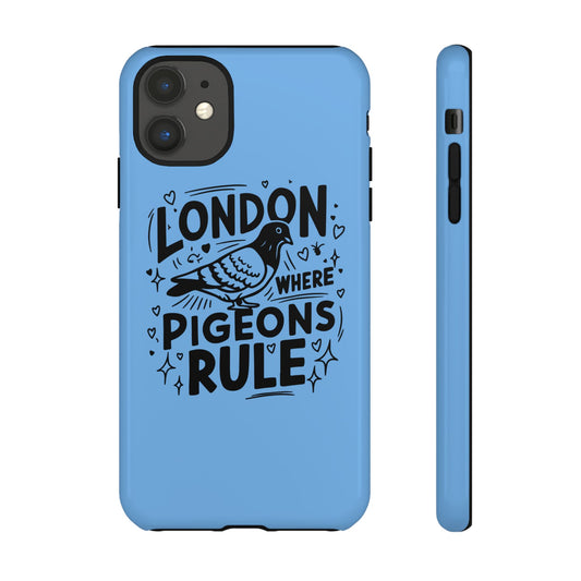 London Pigeon Phone Case, Urban Art Accessory, Tough Phone Cover, Gift for Bird Lovers, London Souvenir, Unique Cell Phone Case
