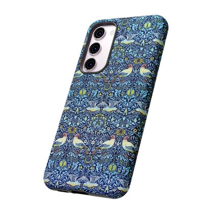 Bird and Floral Pattern Phone Case, Tough Cases, Gift for Nature Lovers, Eco-friendly, Custom Phone Accessories, All-Occasion