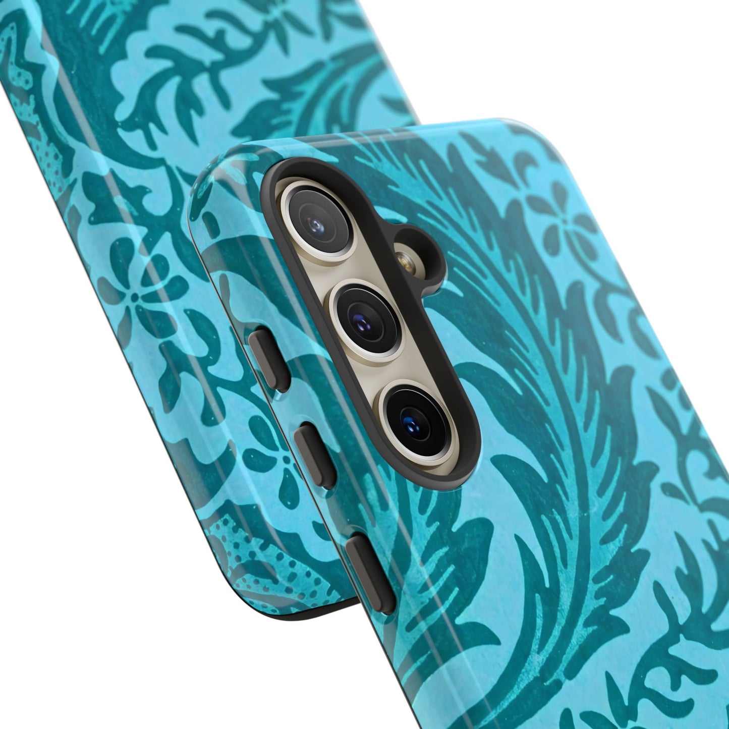 Protective Phone Case with Elegant Teal Design, Tough Cases, Floral Phone Cover, Stylish Smartphone Protection, Gifts for Her, Trendy [...]