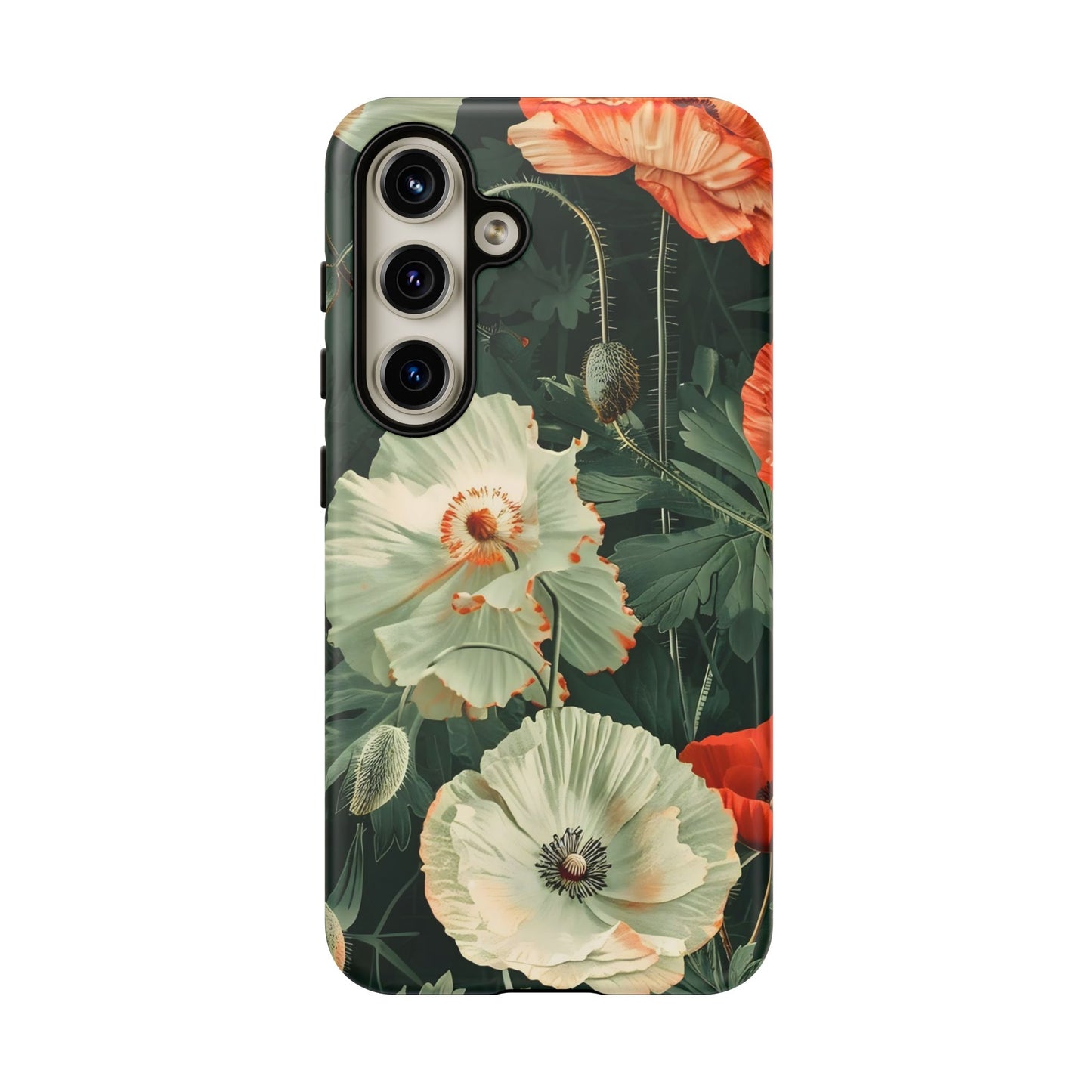 Floral Phone Case - Tough Cases, Botanical Design, Gift for Friends, Trendy Mobile Cover, Personalized Phone Accessory