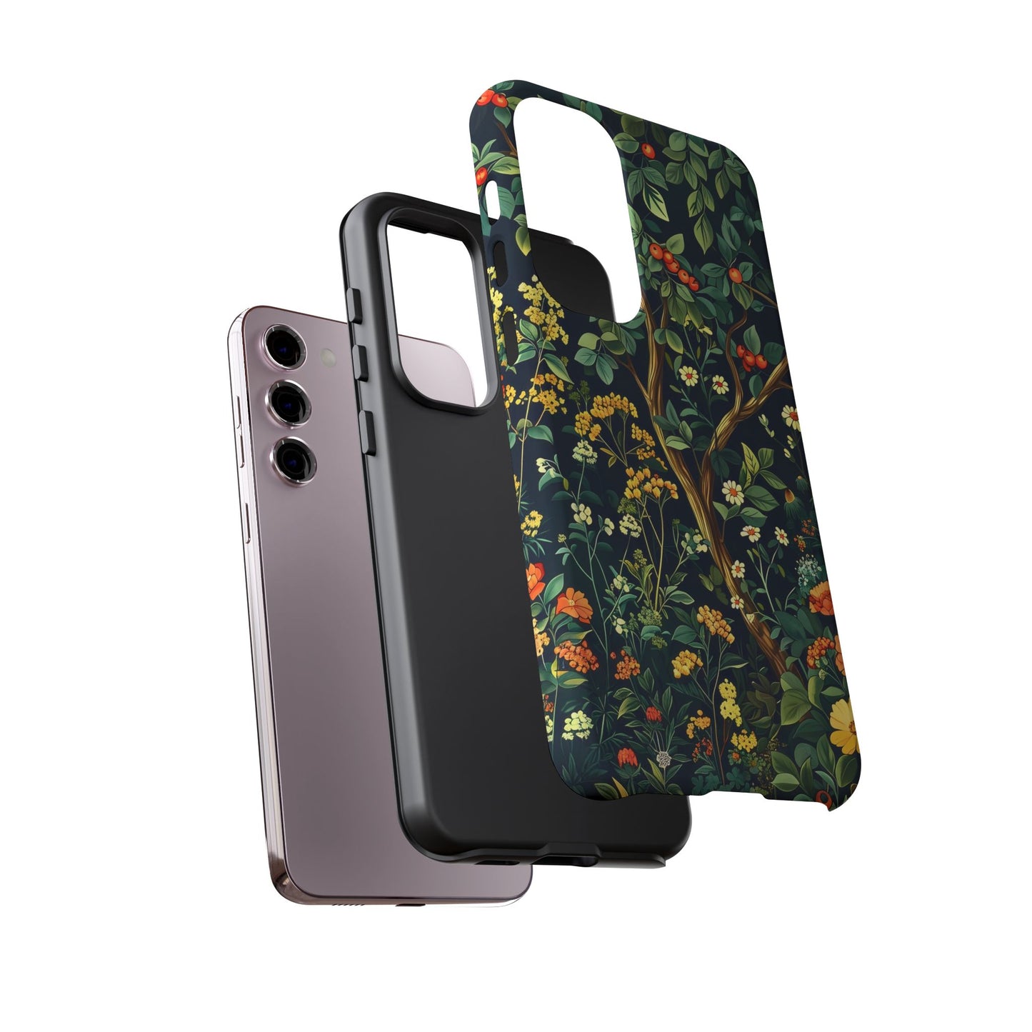 Floral Phone Case - Tough Cases, Colorful Nature Design, Gift for Flower Lovers, Phone Accessory, Unique Cell Phone Cover