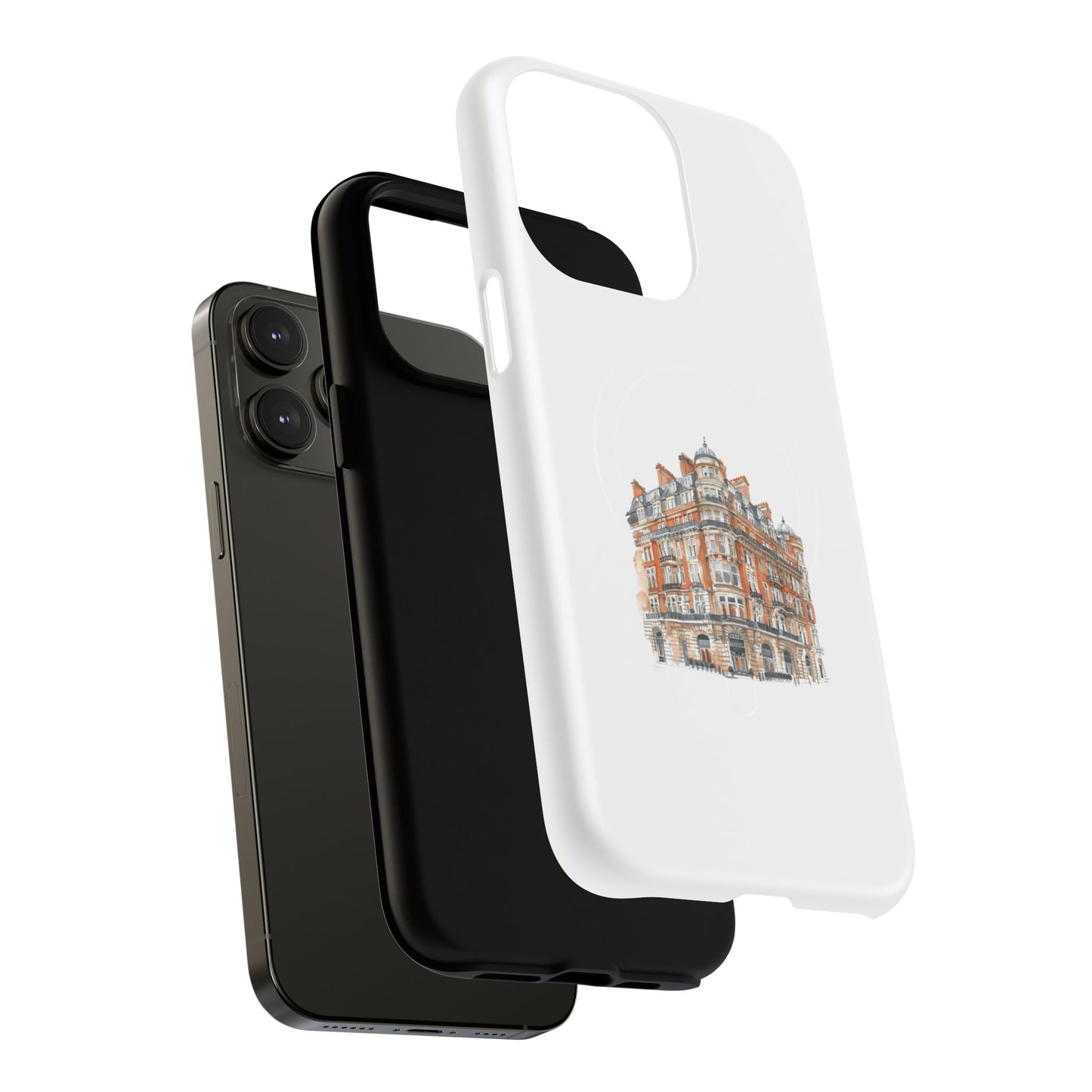 Elegant Tough Magnetic Case with Urban Design, Phone Case, Smartphone Protector, Gift for Her, Unique Tech Accessories
