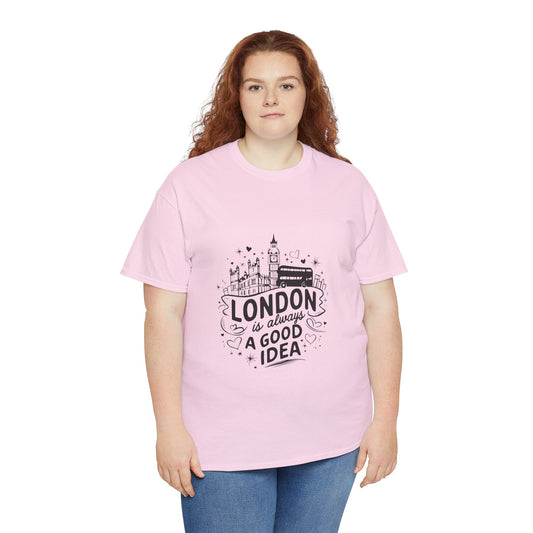 Unisex Heavy Cotton Tee - London is always a good idea