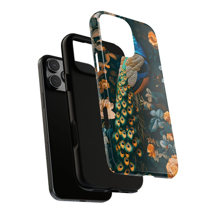 Peacock Phone Case - Elegant Floral Design, Tough Case for Protection, Unique Gift for Nature Lovers, Stylish Accessory, Eco-Friendly