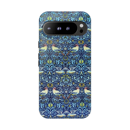 Bird and Floral Pattern Phone Case, Tough Cases, Gift for Nature Lovers, Eco-friendly, Custom Phone Accessories, All-Occasion