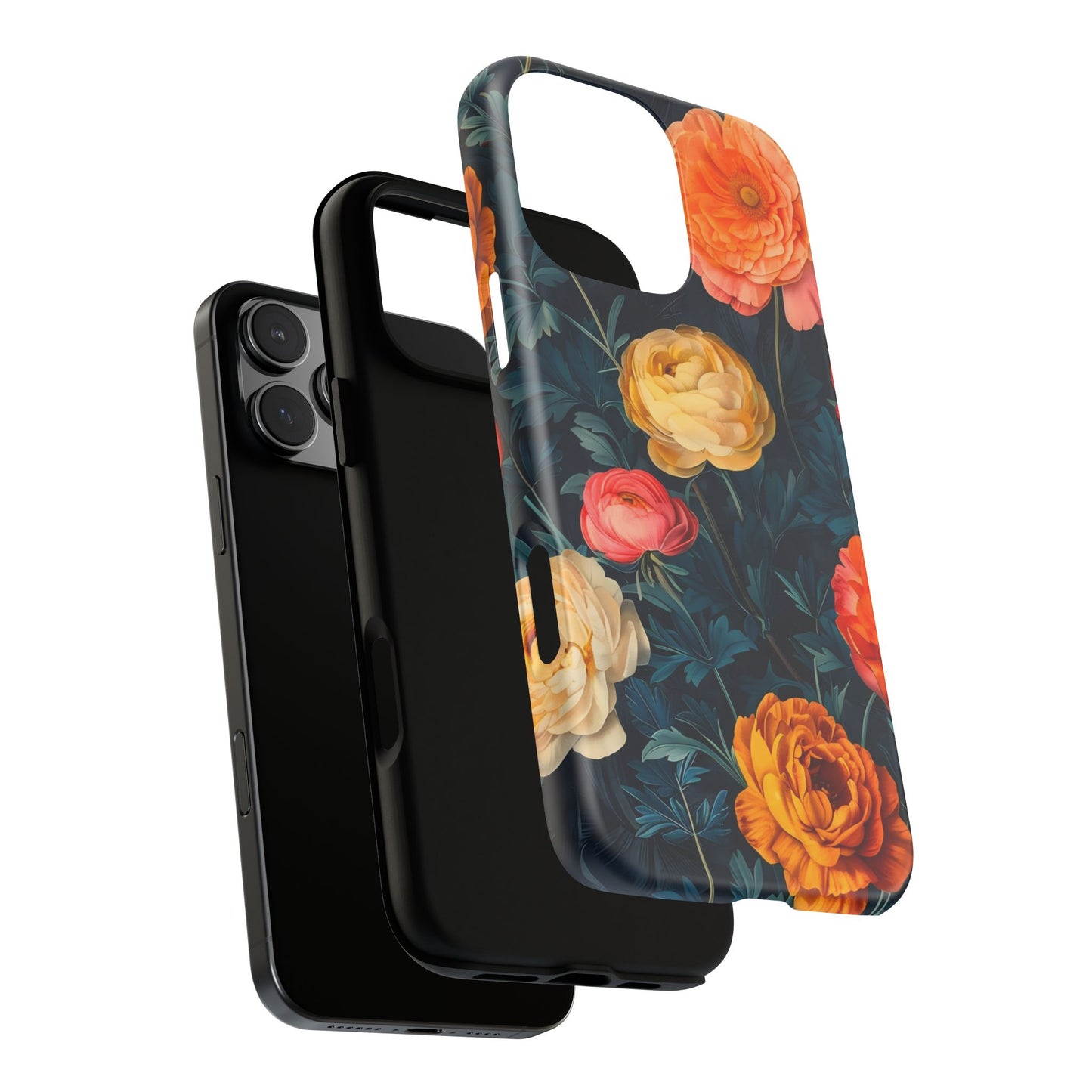 Floral Phone Case - Tough Cases, Stylish Protection, Gift for Flower Lovers, Customizable Cover, Floral Design Mobile Accessory