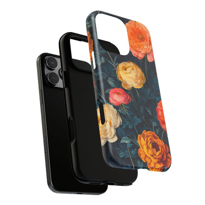Floral Phone Case - Tough Cases, Stylish Protection, Gift for Flower Lovers, Customizable Cover, Floral Design Mobile Accessory