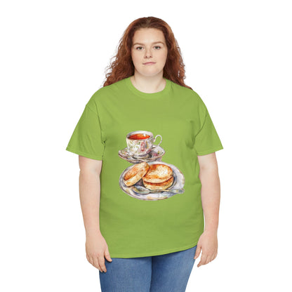 Unisex Heavy Cotton Tee - Heritage on a Plate - Exploring British Cuisine