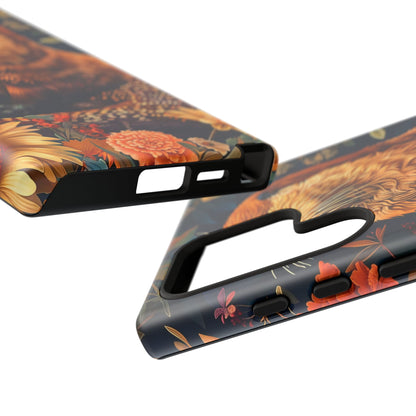 Otter Phone Case, Floral Otter Design, Tough Phone Cover, Nature Lover Gift, Cute Animal Accessories