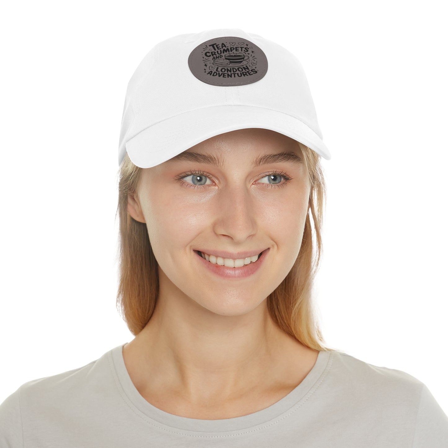 Stylish Dad Hat with Leather Patch - Perfect for London Lovers, Tea Enthusiasts, Casual Outings, Outdoor Events, Gift for Fathers