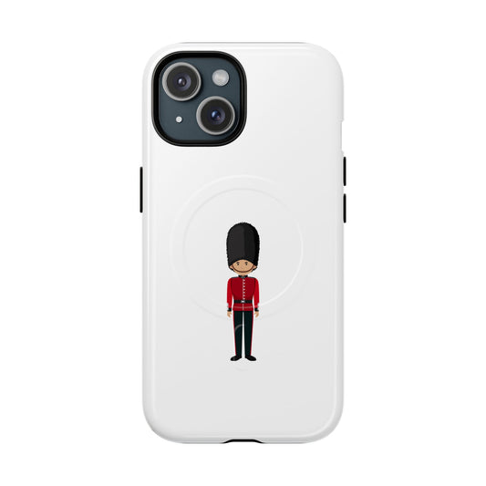 Guard Themed Magnetic Phone Case, Cute Soldier Design, Gift for Kids, Unique Gadget Accessory, Fun Phone Cover
