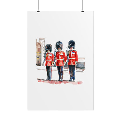 London Guard Roll-Up Posters, British Soldier Art Prints, Home Decor, Travel Gifts, Wall Art for Various Occasions