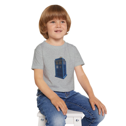 Whimsical TARDIS Toddler T-Shirt - Perfect for Little Whovians!