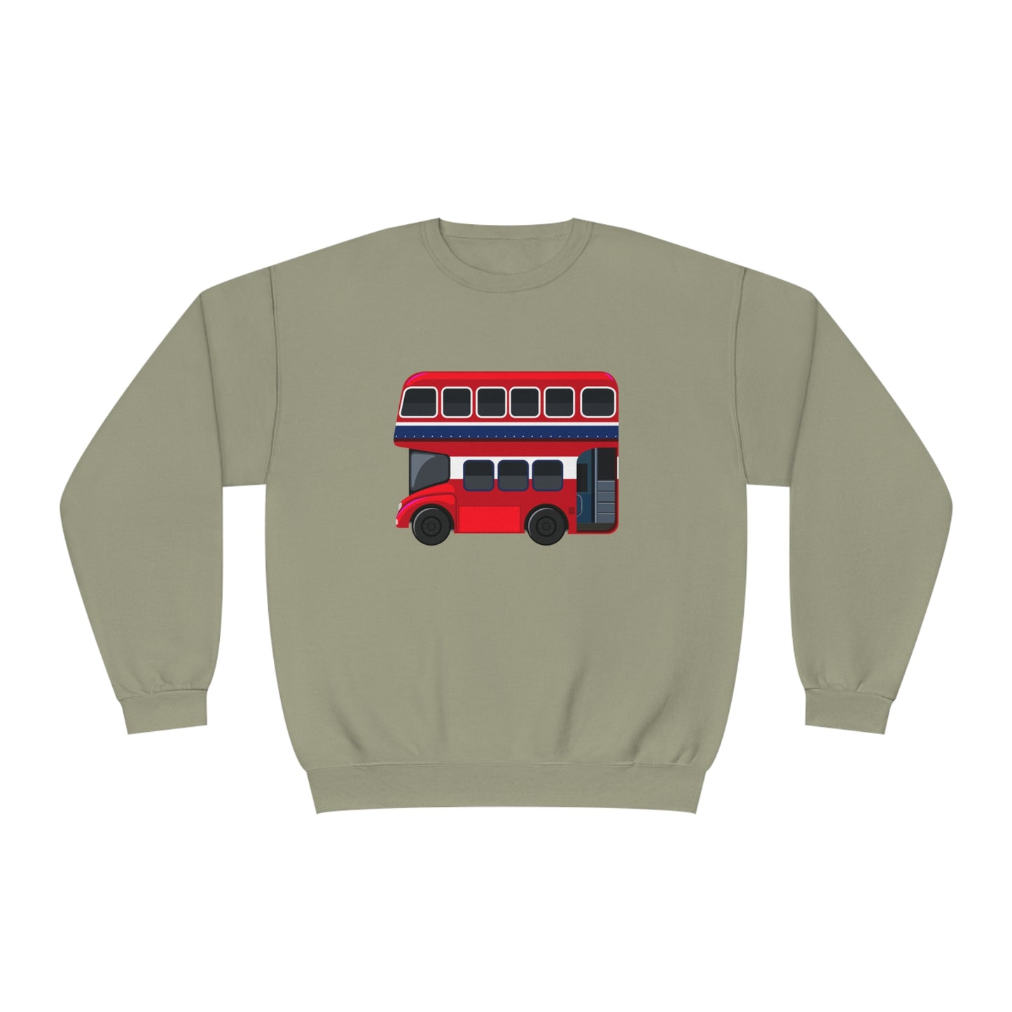Unisex NuBlend® Crewneck Sweatshirt - London Transport English Bus Iconic Red Double-Decker