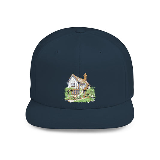 Countryside English Cottage Flat Bill Snapback