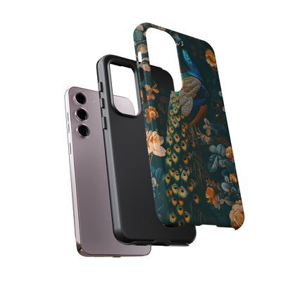 Peacock Phone Case - Elegant Floral Design, Tough Case for Protection, Unique Gift for Nature Lovers, Stylish Accessory, Eco-Friendly