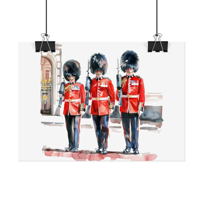 London Guard Roll-Up Posters, British Soldier Art Prints, Home Decor, Travel Gifts, Wall Art for Various Occasions