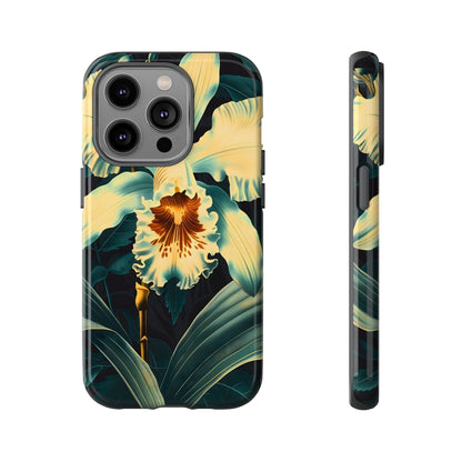 Floral Phone Case - Tough Cases with Orchid Design, Durable Smartphone Cover for Nature Lovers, Floral Gift for Her, Botanical [...]