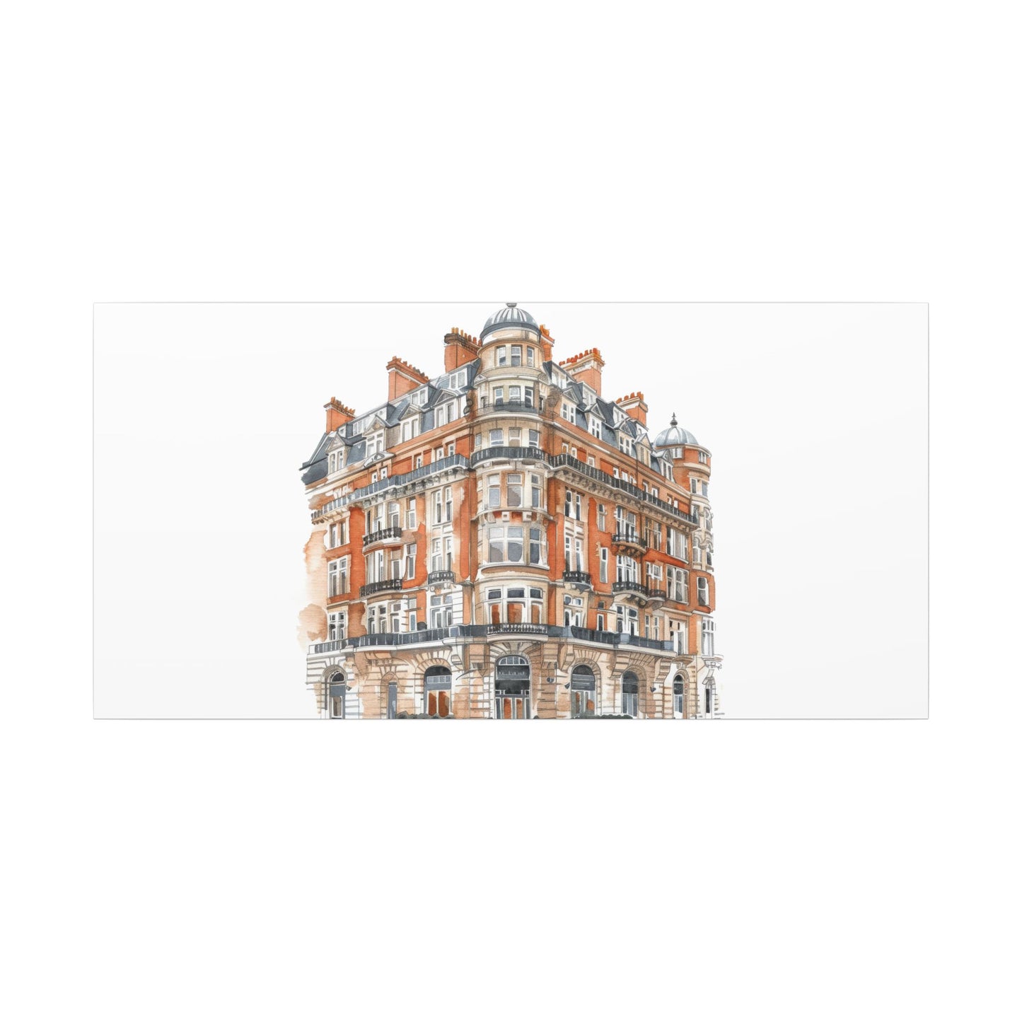 Artistic Matte Canvas Print of Historic Building, Wall Art Decor, Home Interior, Unique Gift, Fine Art, Architecture Lover, Urban Design