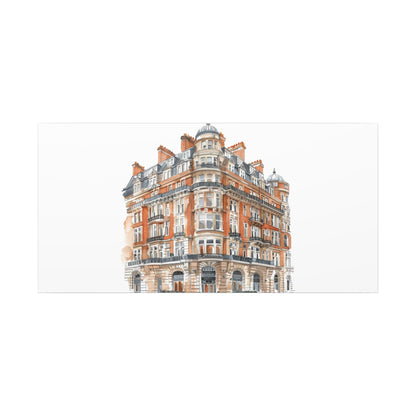 Artistic Matte Canvas Print of Historic Building, Wall Art Decor, Home Interior, Unique Gift, Fine Art, Architecture Lover, Urban Design