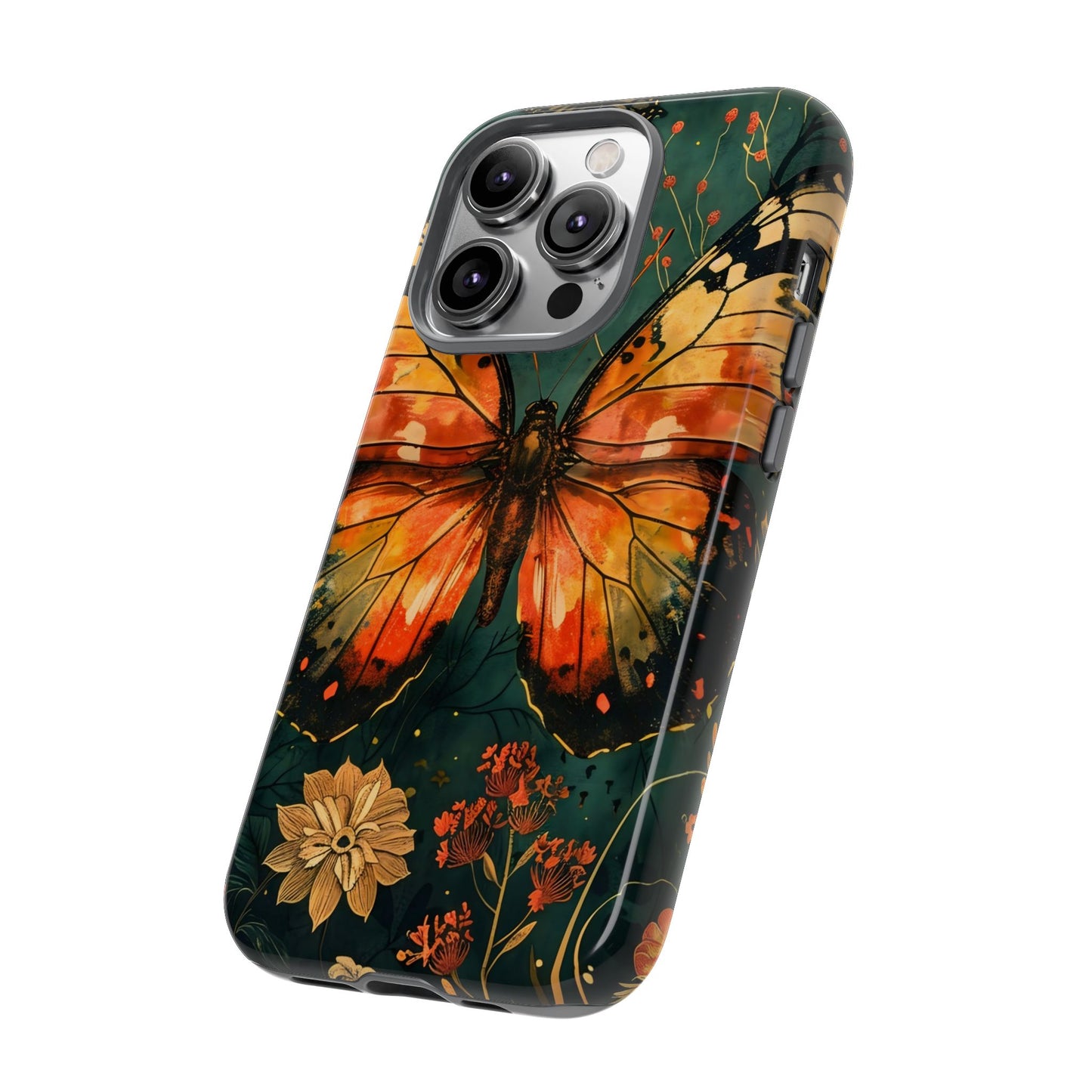Butterfly Phone Case – Tough Cases for Nature Lovers, Floral Design, Butterfly Art, Unique Gift, Eco-Friendly Protection
