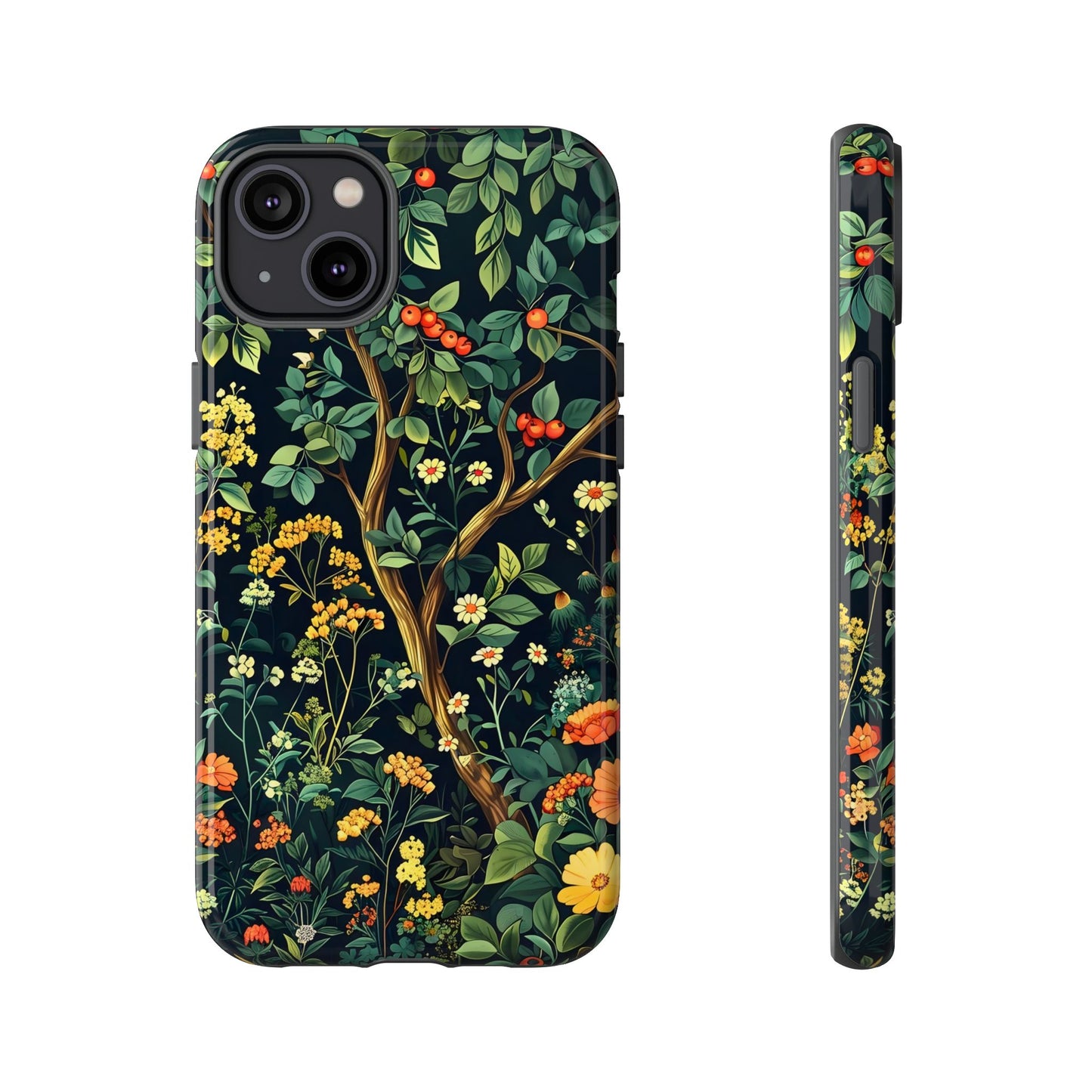 Floral Phone Case - Tough Cases, Colorful Nature Design, Gift for Flower Lovers, Phone Accessory, Unique Cell Phone Cover