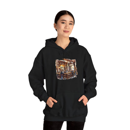 Unisex Heavy Blend™ Hooded Sweatshirt - Cozy British Pub