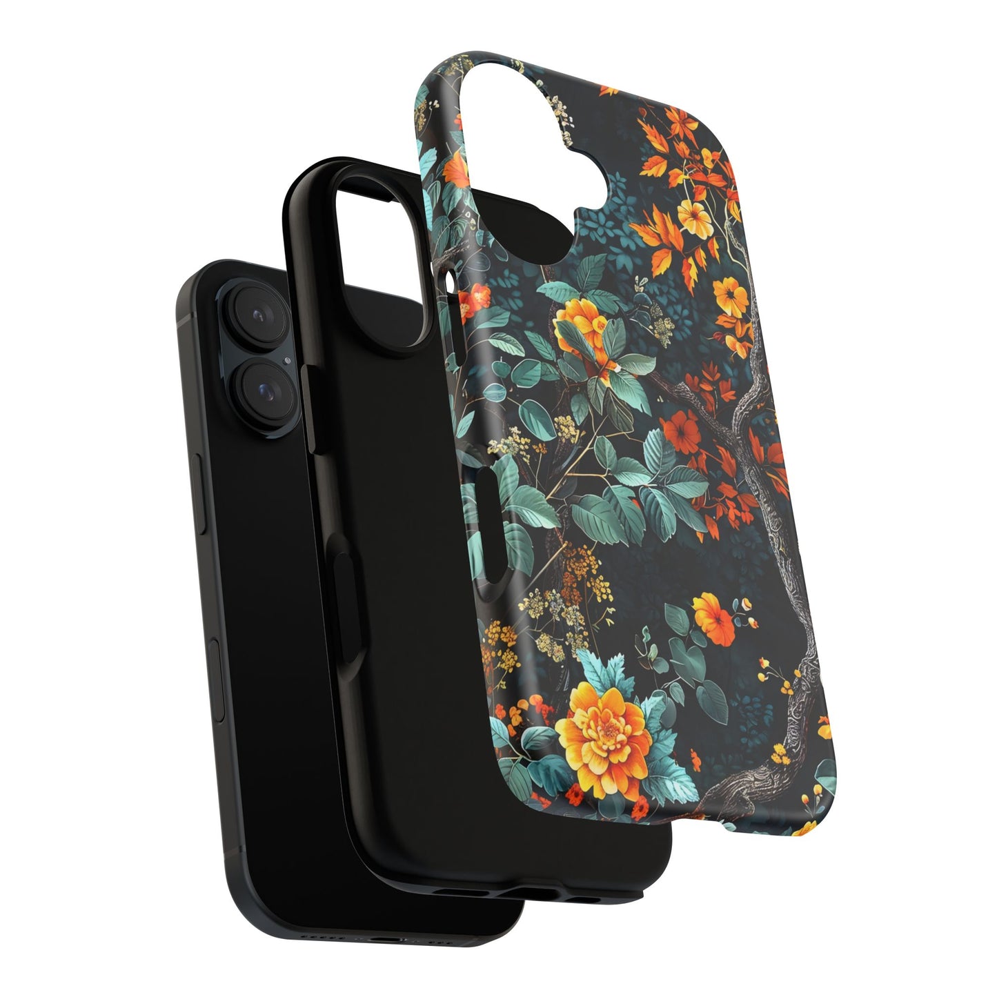 Floral Phone Case | Tough Cases, Protective Cover, Gift for Her, Autumn Vibes, Floral Phone Accessory, Unique Design
