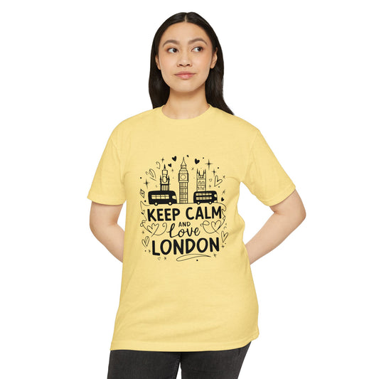 Unisex CVC Jersey T-shirt - Keep Calm and Love London
