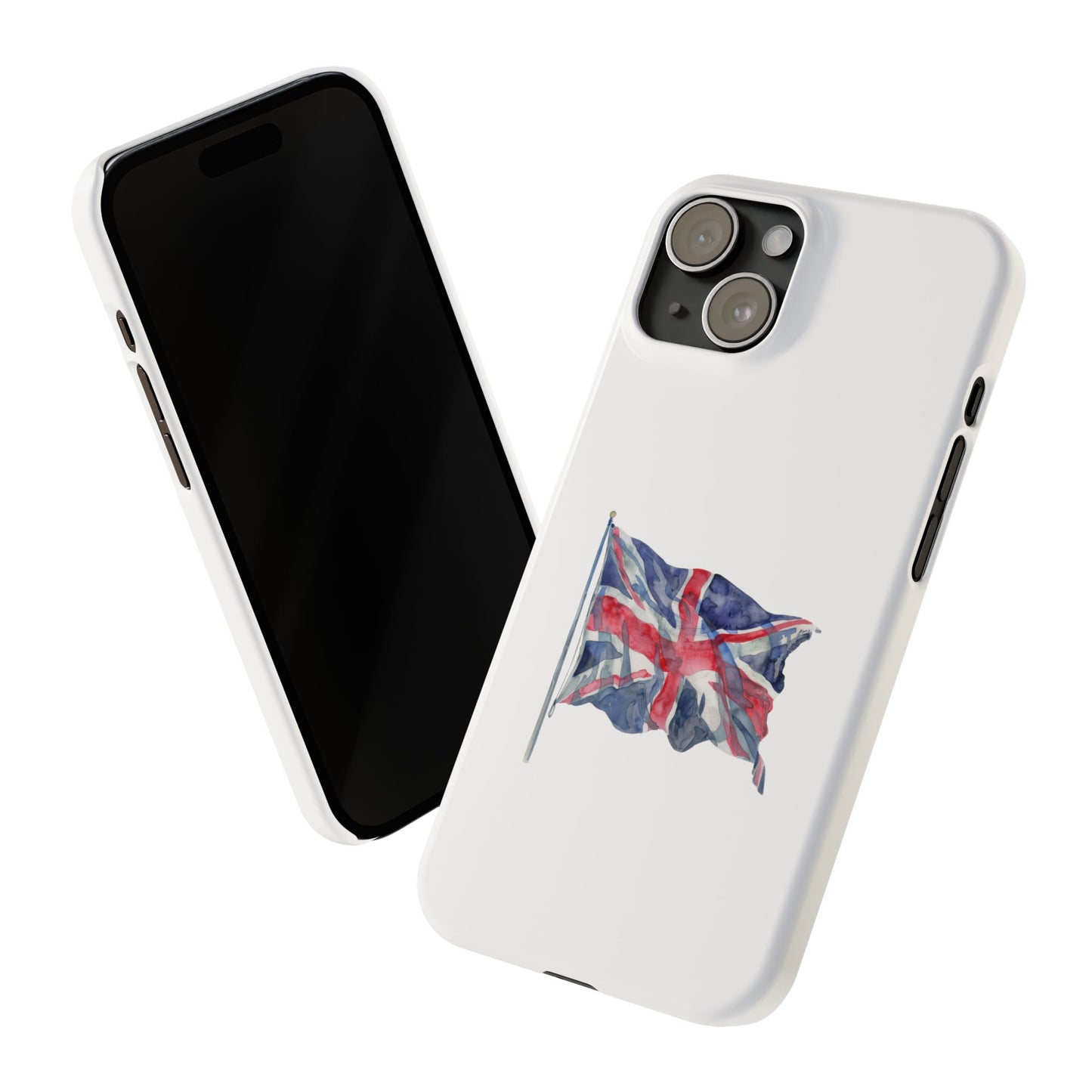 British Flag Slim Phone Case, UK Phone Cover, Patriotic Gift, Mobile Case for Travelers, England Accessories