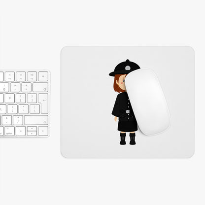 Cute Kid Police Officer Mouse Pad, Desk Accessory, Gift for Kids, Office Decor, Police Theme, Fun Workstation Decor