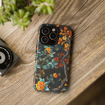 Floral Phone Case | Tough Cases, Protective Cover, Gift for Her, Autumn Vibes, Floral Phone Accessory, Unique Design